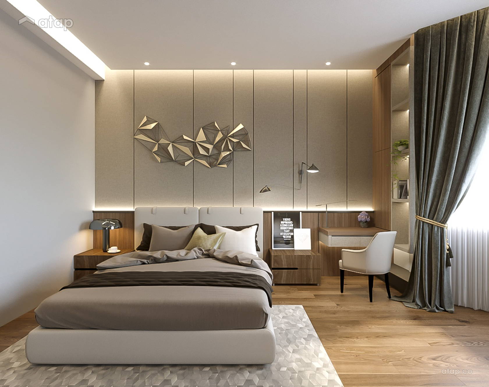 Master bedroom interior